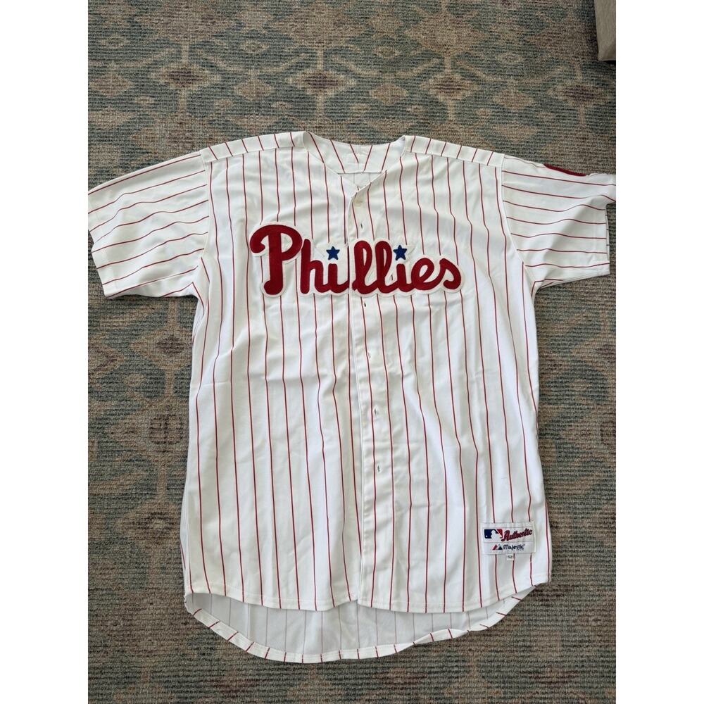Majestic Authentic Ryan Howard #6 Philadelphia Phillies Home Jersey Size 52 MLB